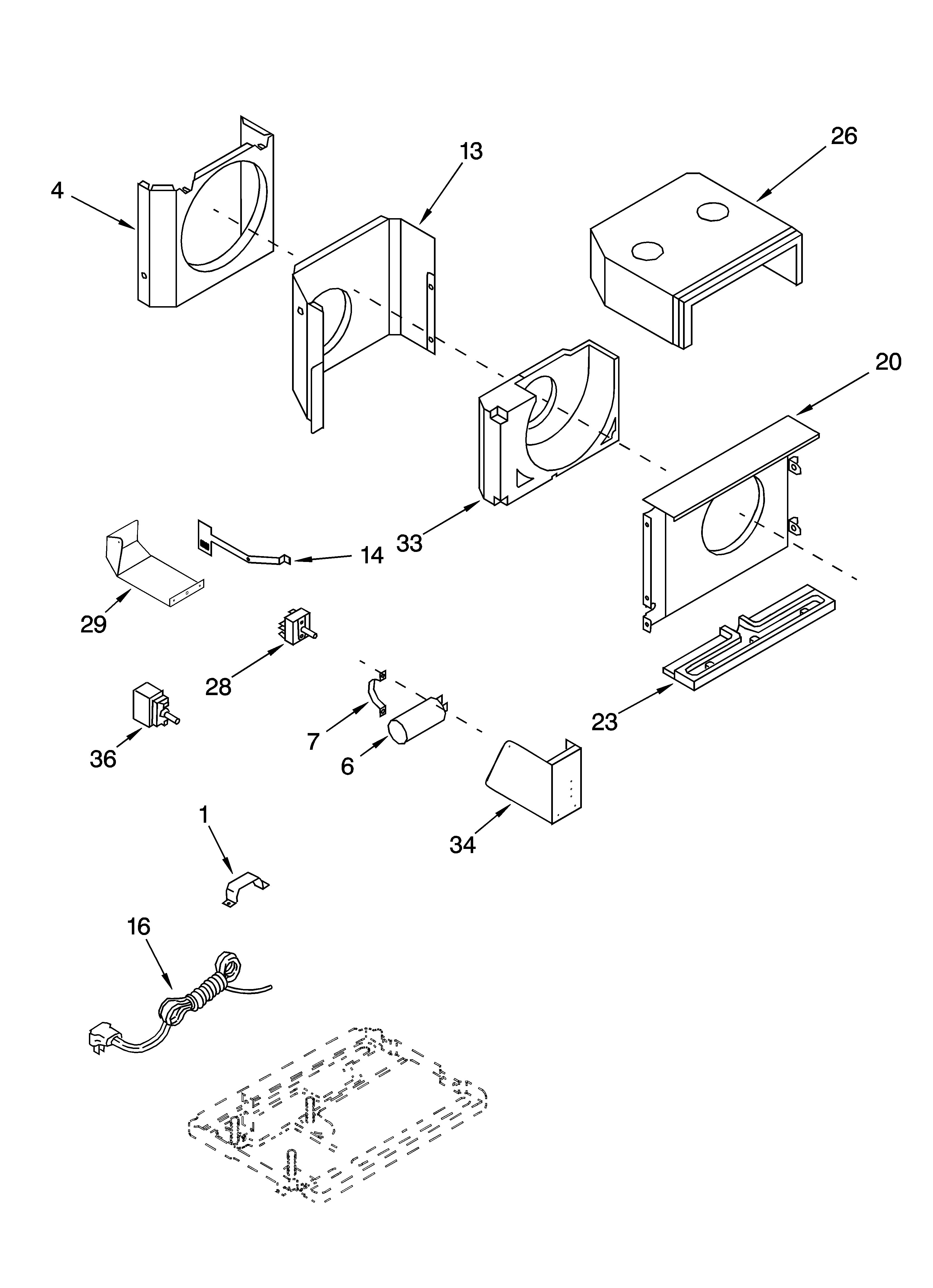 Air flow and control parts