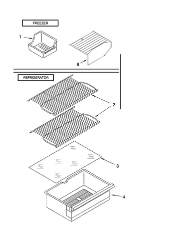 Shelf parts, optional parts