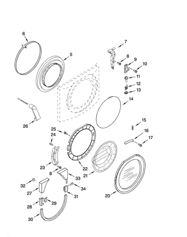Door and latch parts