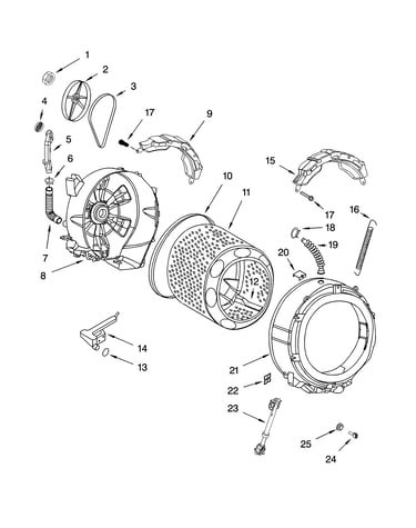 Tub and basket parts