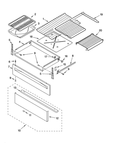 Drawer & broiler parts