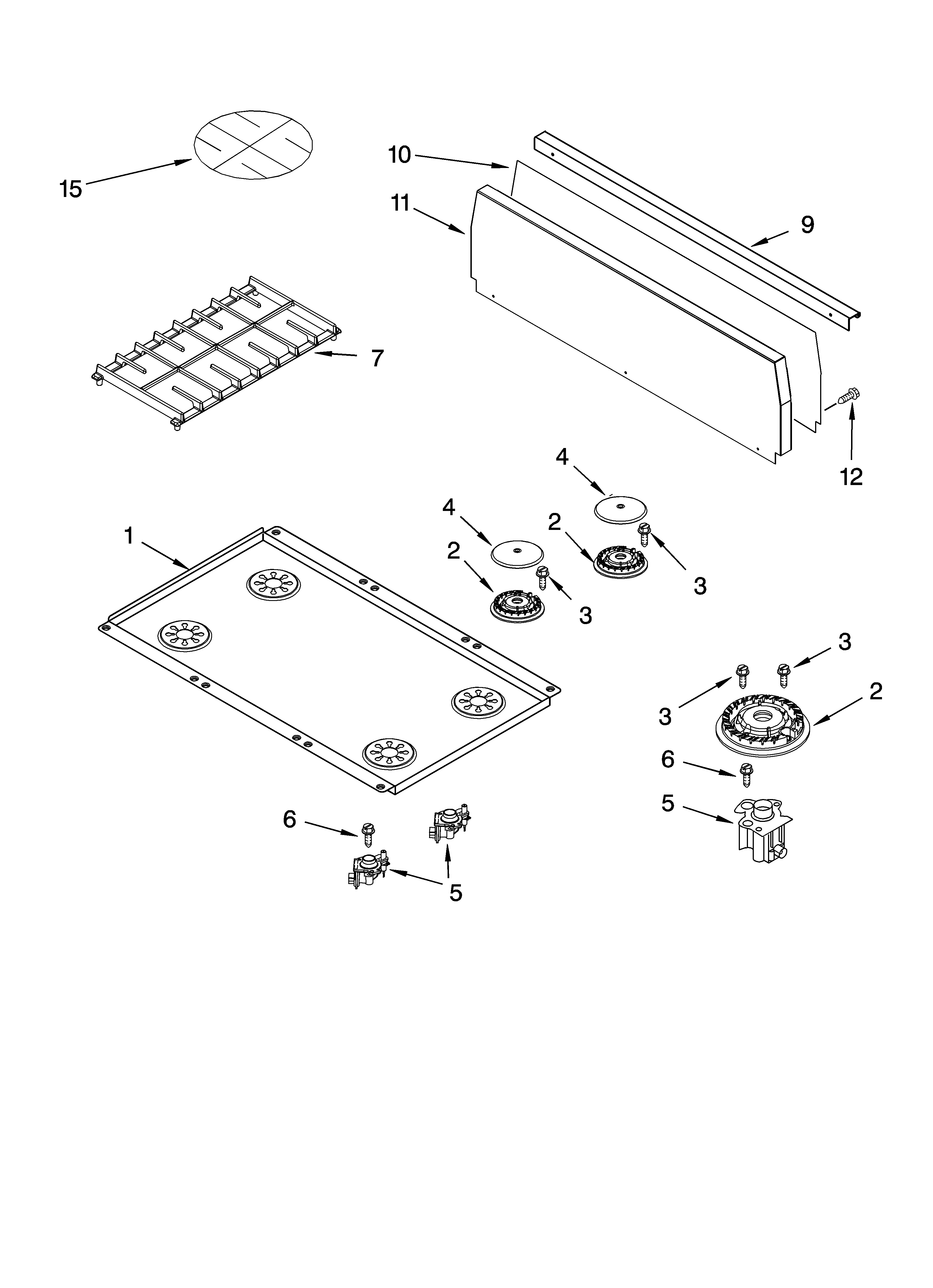 COOKTOP PARTS