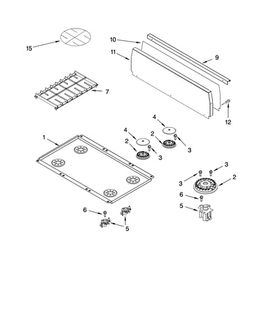 Cooktop parts