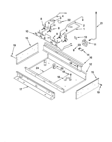 Burner box and manifold parts