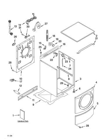 Top and cabinet parts