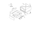 KitchenAid KHWS01PWH0 pedestal parts (not included) diagram