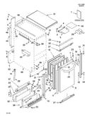Cabinet liner and door parts