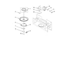 Whirlpool MH1141XMB1 magnetron and turntable parts diagram