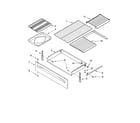 Whirlpool WERP4210PQ0 drawer & broiler parts diagram