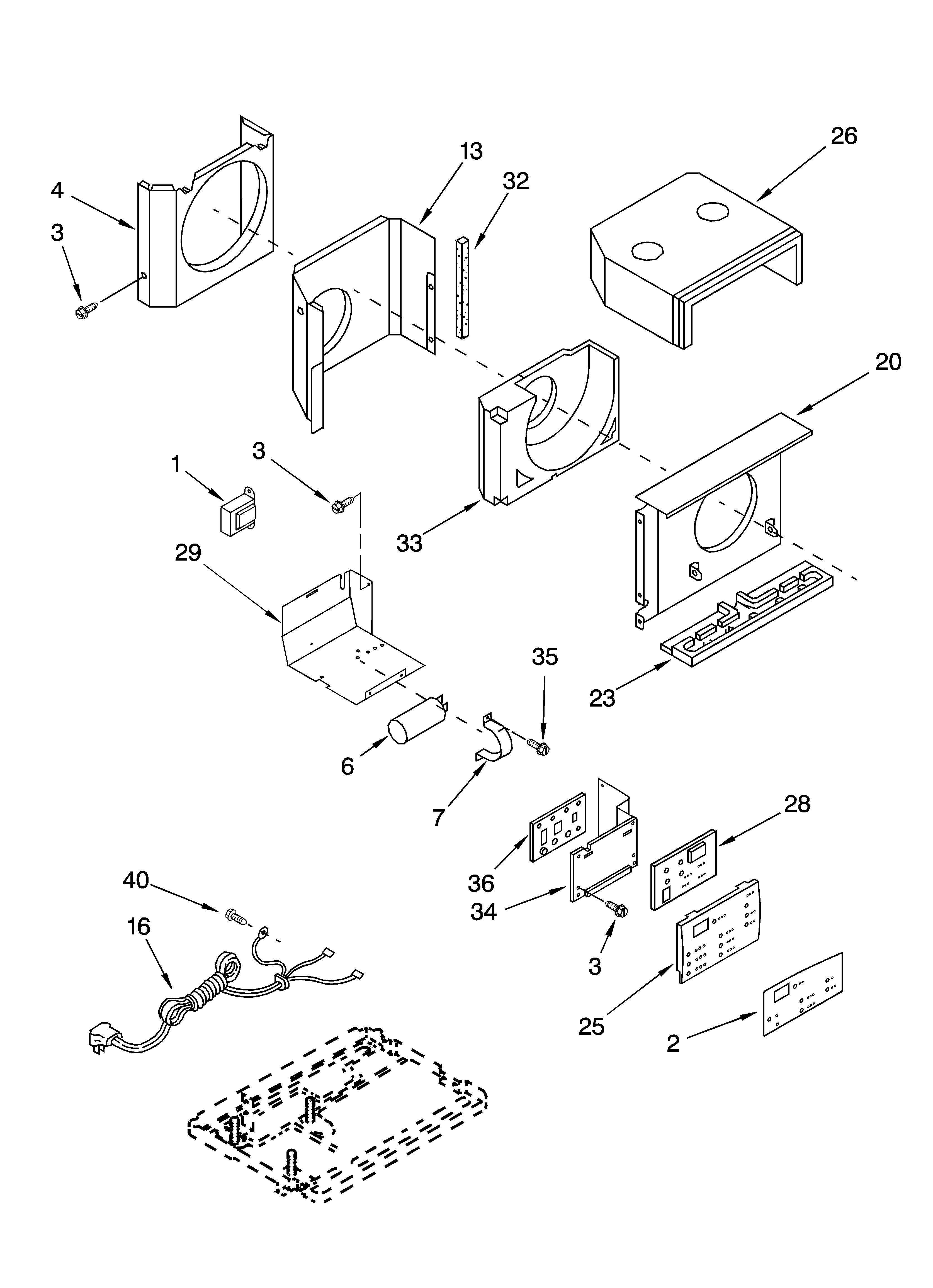 Air flow and control parts