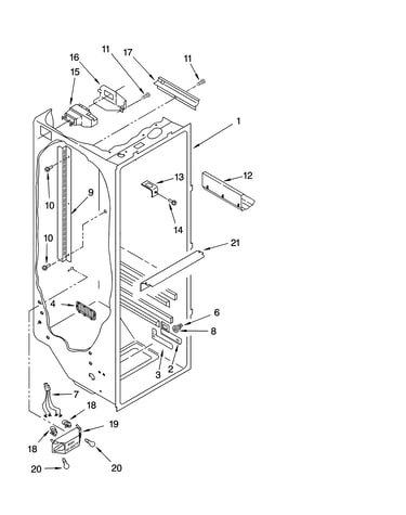 Refrigerator liner parts