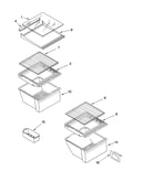 Refrigerator shelf parts