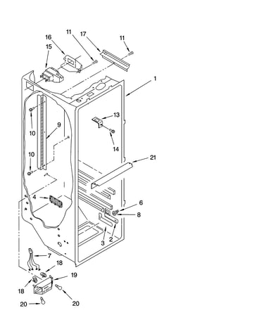 Refrigerator liner parts
