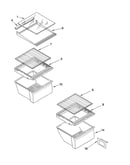 Refrigerator shelf parts