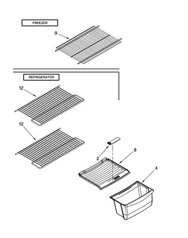 Shelf parts, optional parts