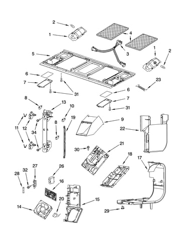 Interior and ventilation parts