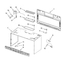 Cabinet and installation parts