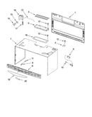 Cabinet and installation parts