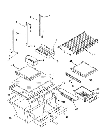 Shelf parts