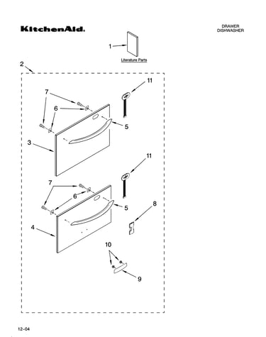 Architect series drawer and panel parts