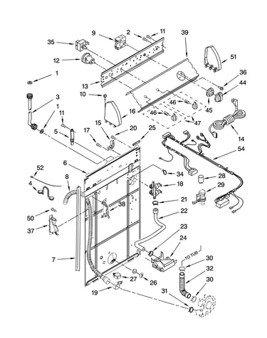 Controls and rear panel parts