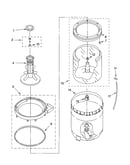 Agitator, basket and tub parts