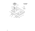 Whirlpool SF368LEPW1 cooktop parts diagram