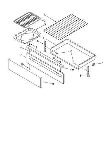 Drawer & broiler parts