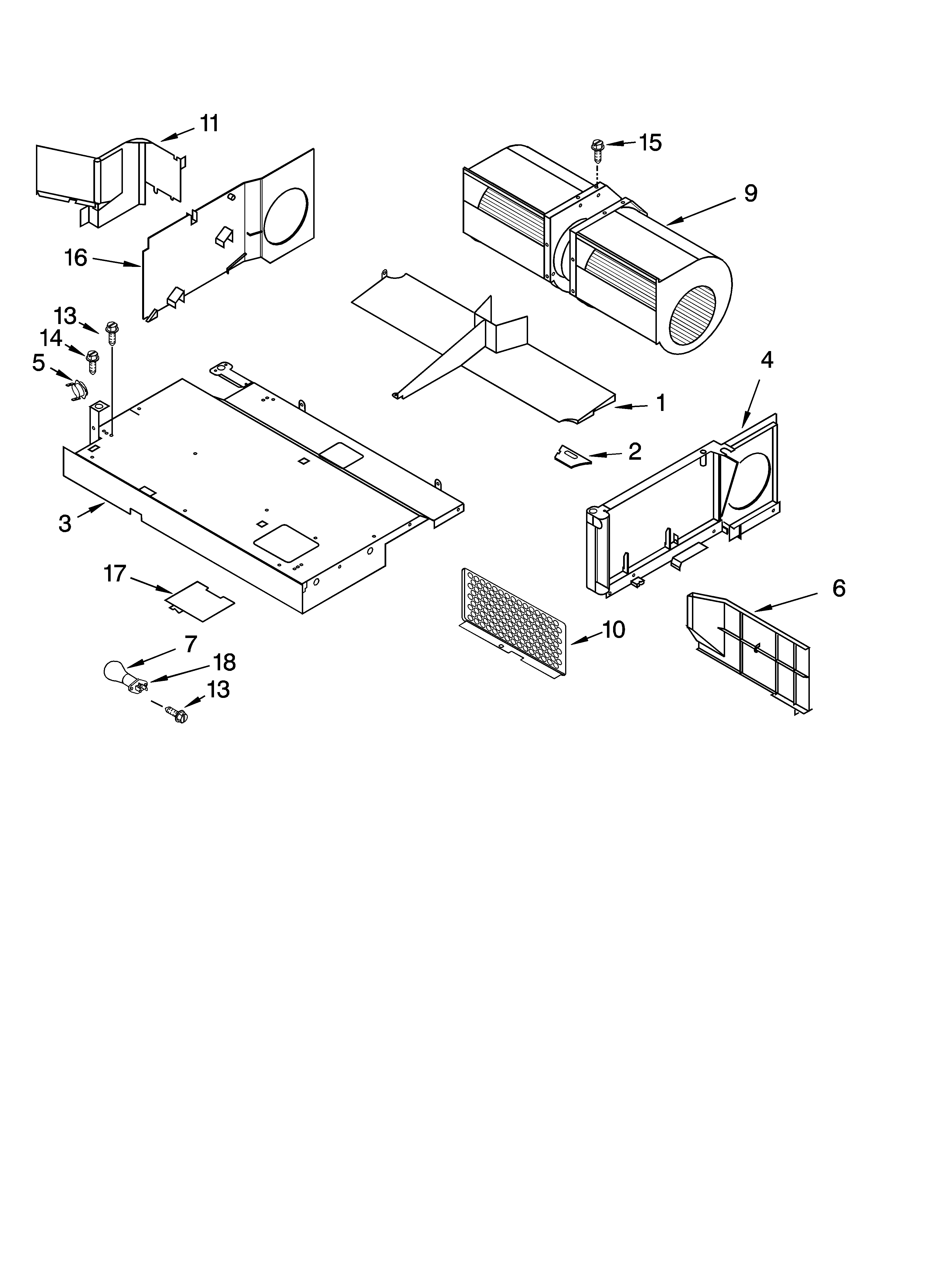 Air flow parts