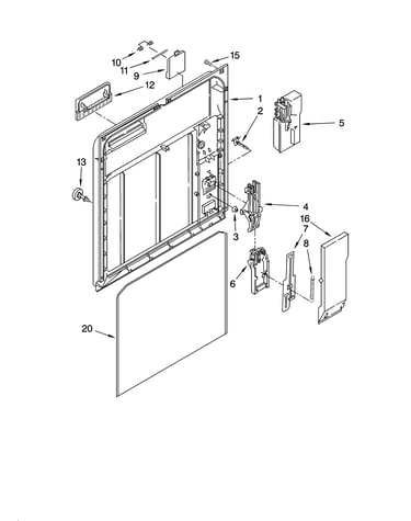 Inner door parts
