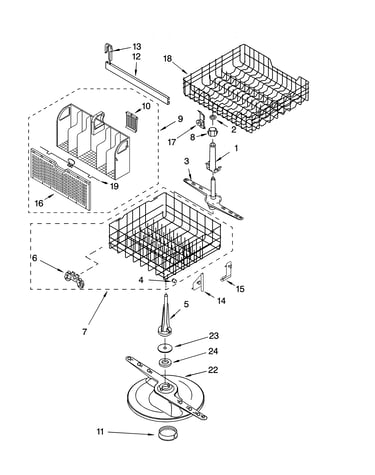 Dishrack parts