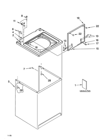 Top and cabinet parts