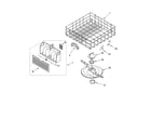 Whirlpool DP940PWPQ1 lower dishrack parts, optional parts (not included) diagram
