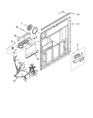 Door and latch parts