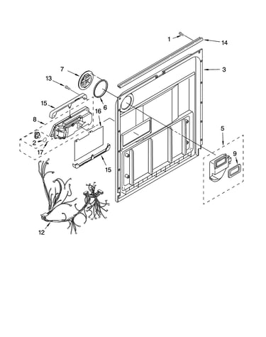 Door and latch parts