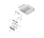 Whirlpool DU1148XTPB0 lower rack parts, optional parts (not included) diagram