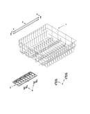 Upper rack and track parts