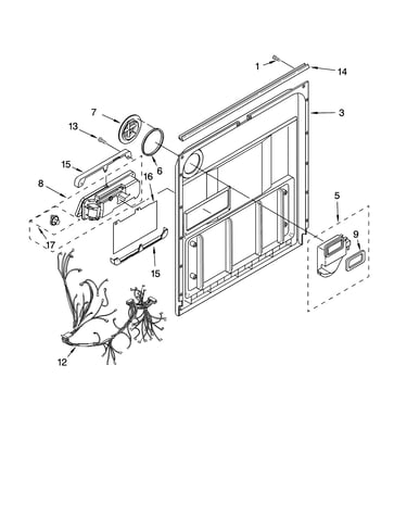 Door and latch parts