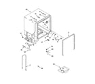 Whirlpool DUC600XTPQ3 tub and frame parts diagram