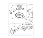 Whirlpool DUC600XTPQ3 pump and motor parts diagram