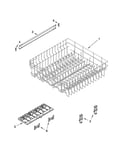 Upper rack and track parts