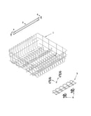 Upper rack and track parts