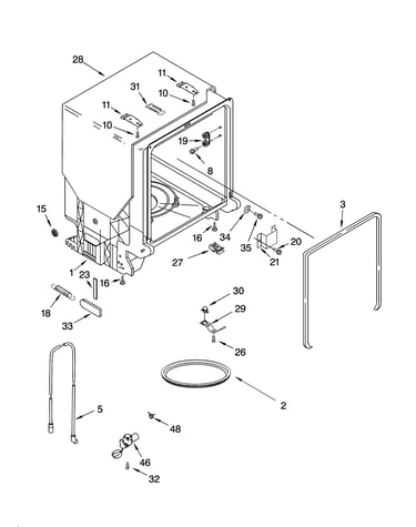 Tub and frame parts