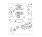 Whirlpool DUL300XTLT1 pump and motor parts diagram