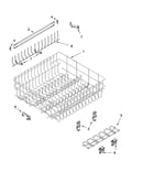 Upper rack and track parts