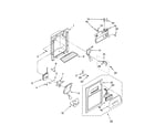 Whirlpool ED5JHGXRB00 dispenser front parts diagram