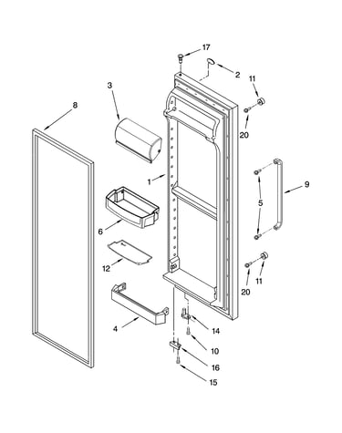 Refrigerator door parts