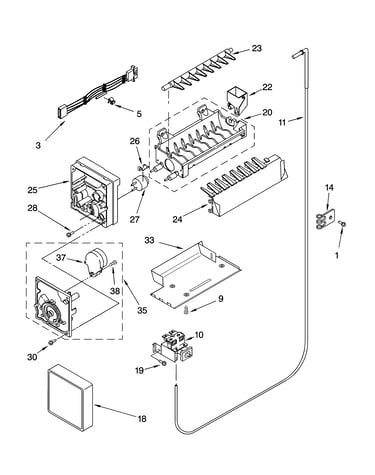 Icemaker parts, optional parts