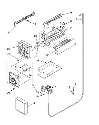 Icemaker parts, optional parts
