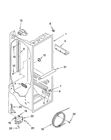 Refrigerator liner parts